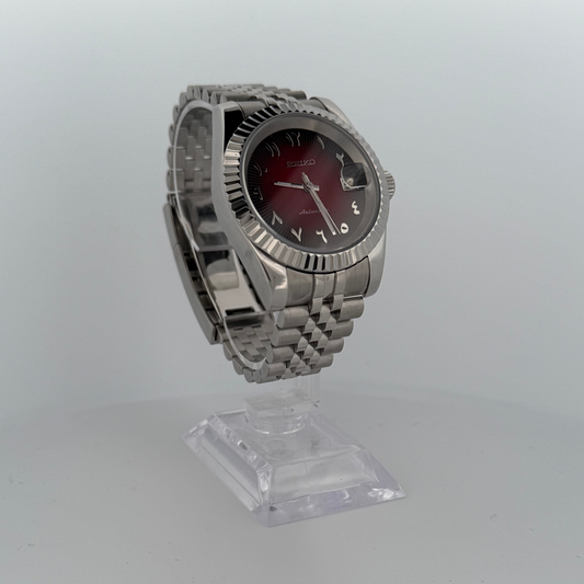 Deep Red Arabic Dial- Seiko MOD