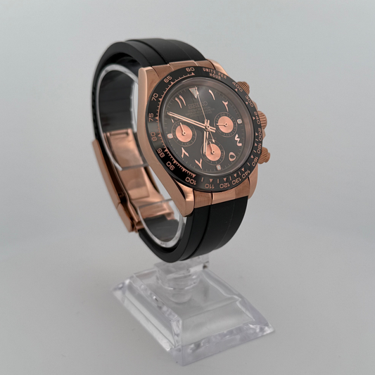 Rose Gold Arabic Dial Daytona - Seiko MOD