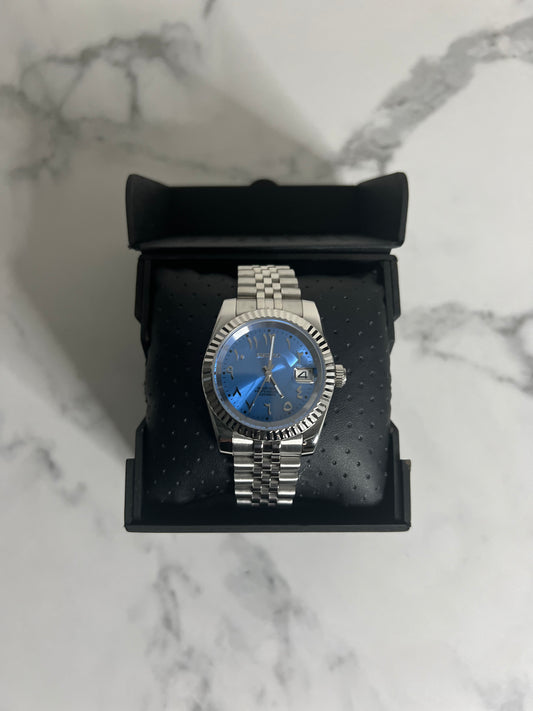 Seiko Mod - Light Blue Arabic Dial