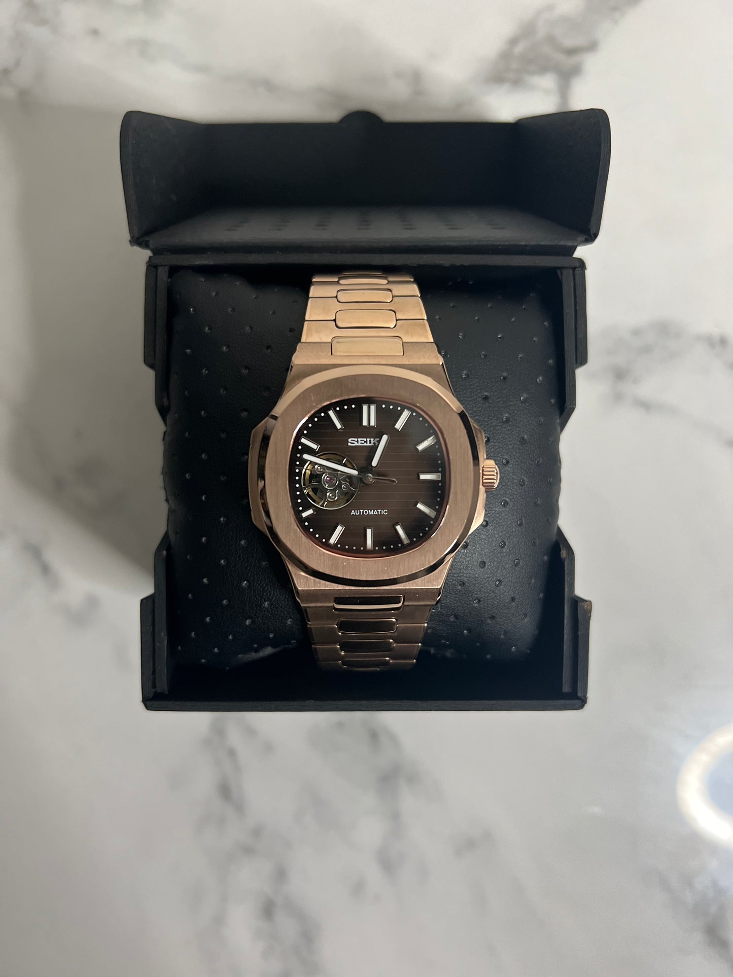 Seiko Mod - Rose Gold Nautilus