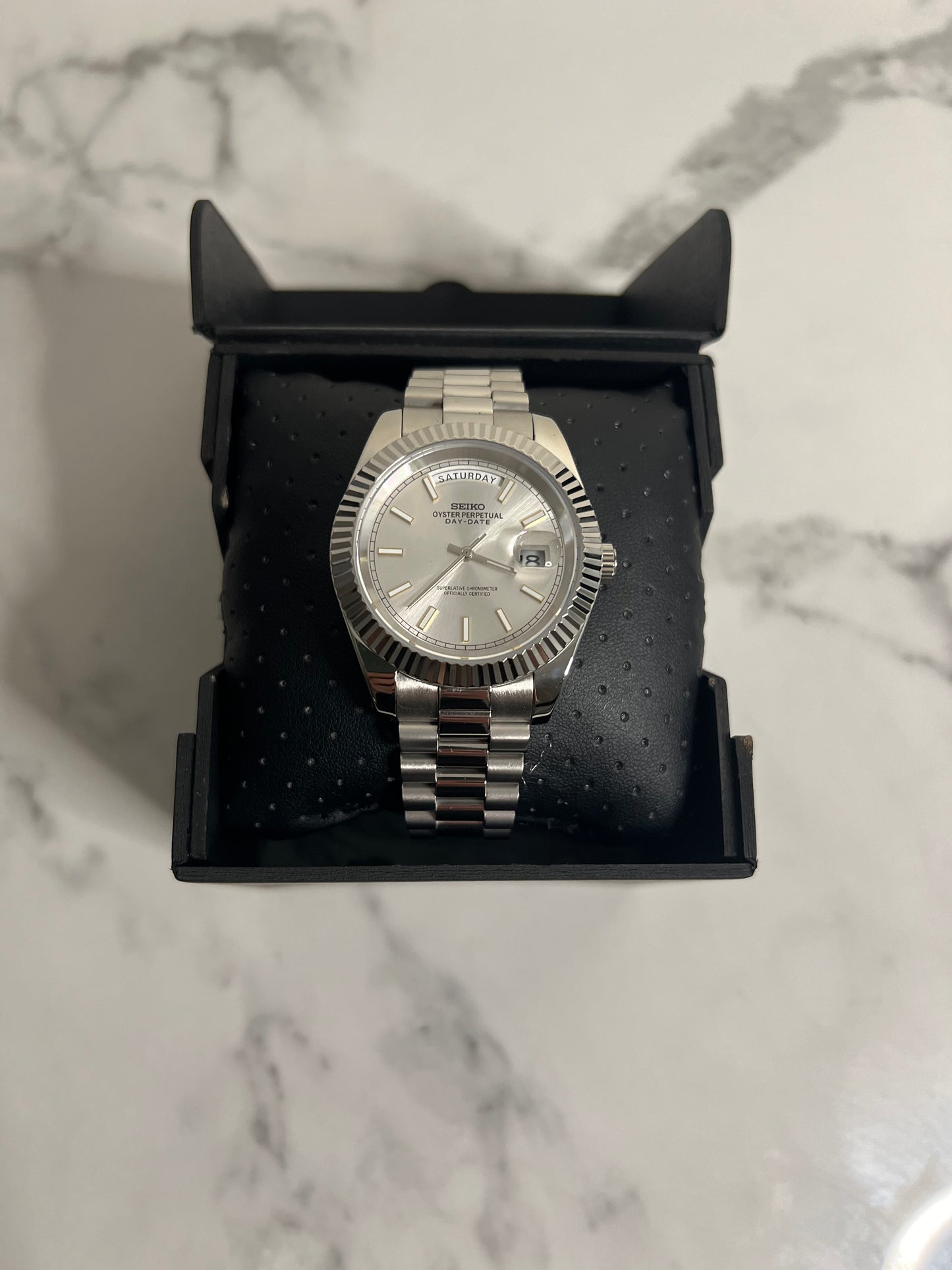 Seiko Mod - Presidential Silver Watch