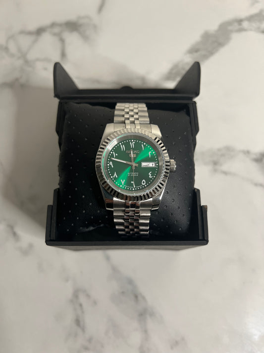 Seiko Mod - Green Arabic Dial