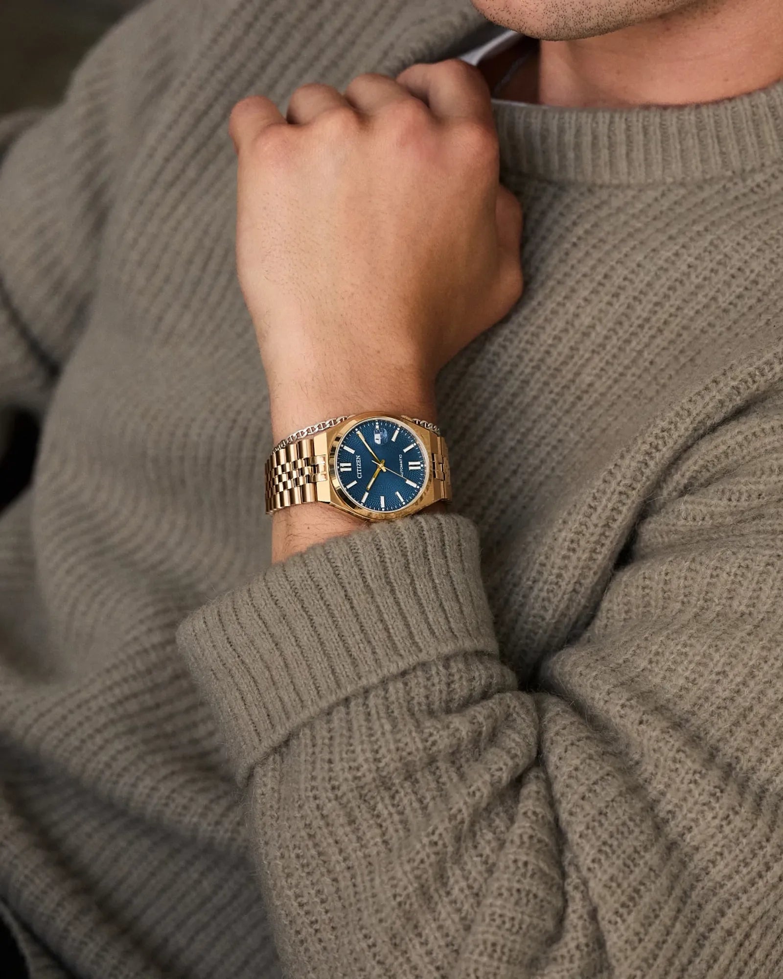 Citizen Tsuyosa 60 Automatic | Rose Gold Blue Dial | NK0023-57L