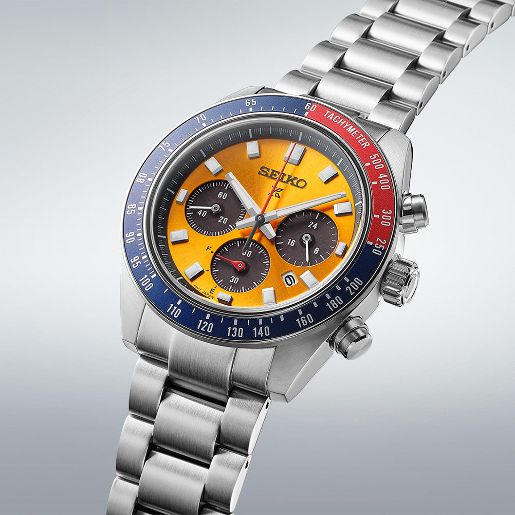 Seiko PROSPEX Speedtimer Solar Chronograph | Sunburst Yellow Dial | SSC947P1