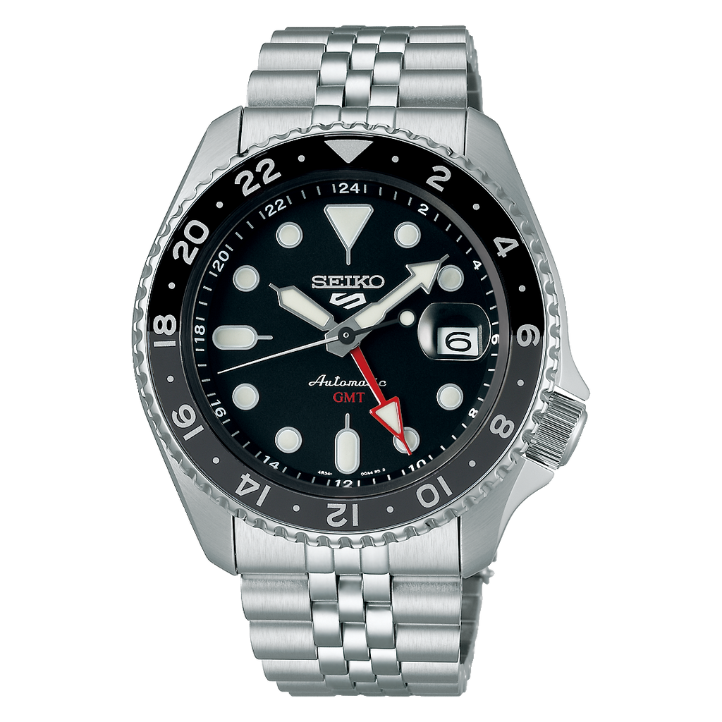 Seiko 5 Sports Automatic GMT | Black & Grey Dial | SSK001K1