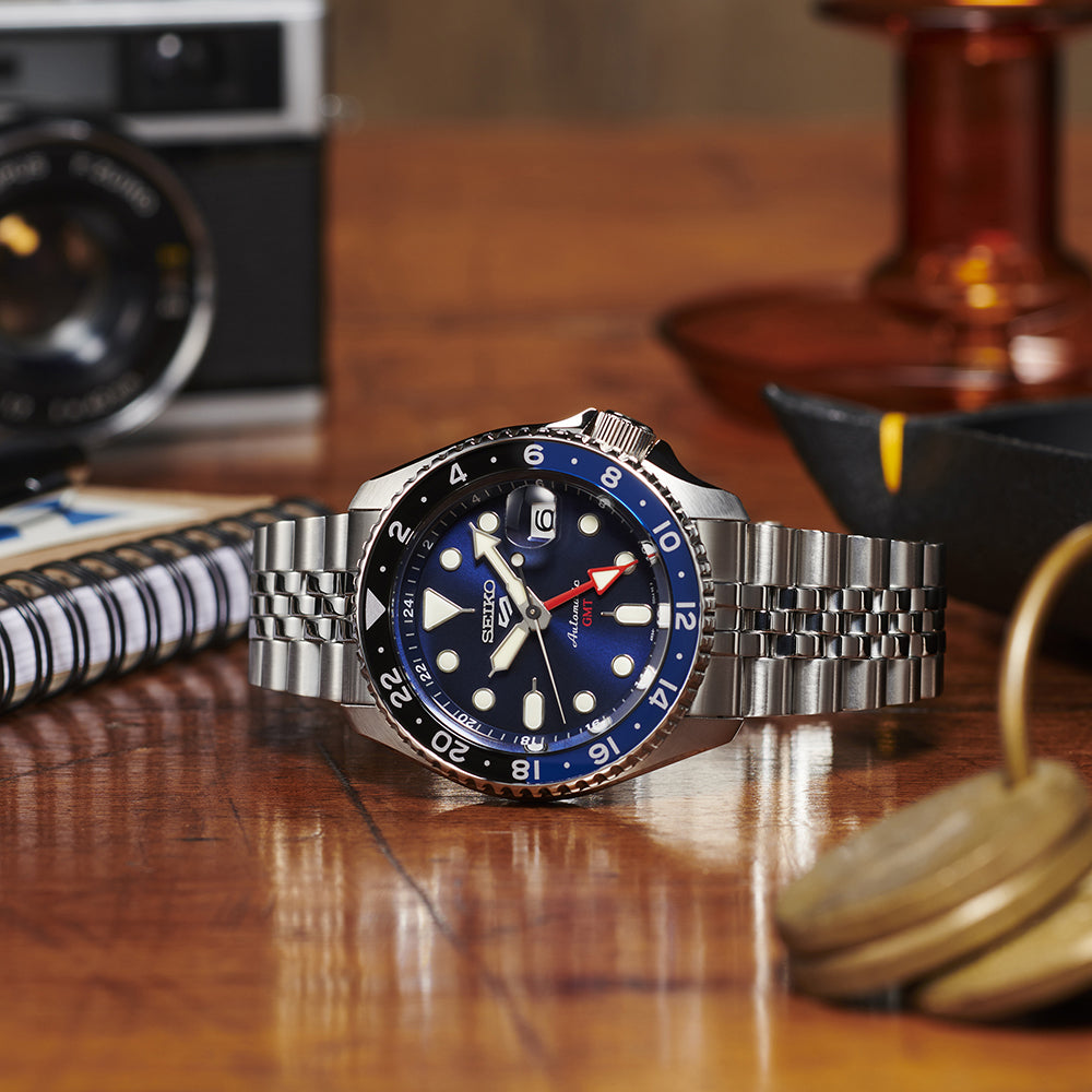 Seiko 5 Sports Automatic GMT | Dark Blue Dial | SSK003