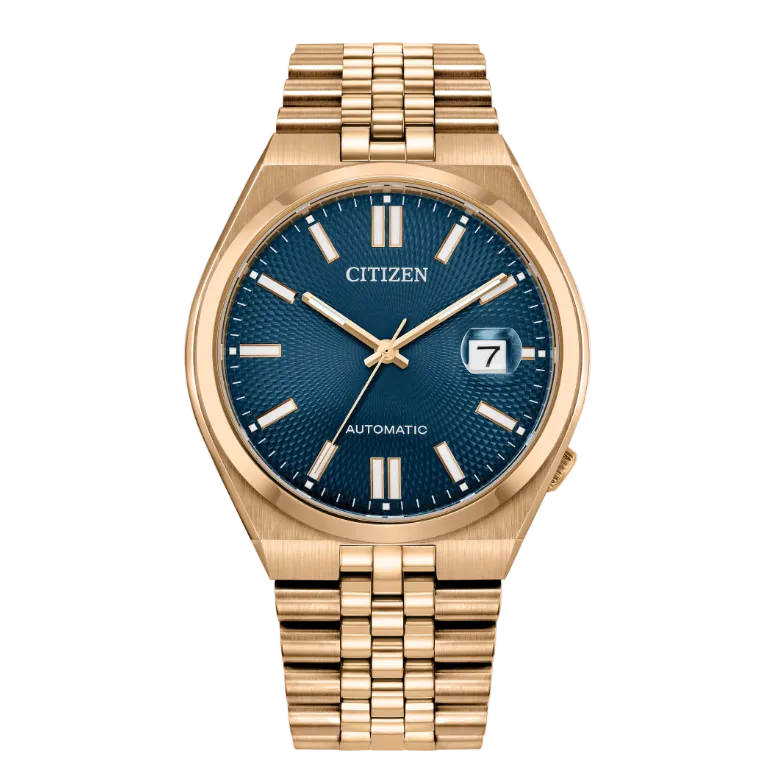 Citizen Tsuyosa 60 Automatic | Rose Gold Blue Dial | NK0023-57L