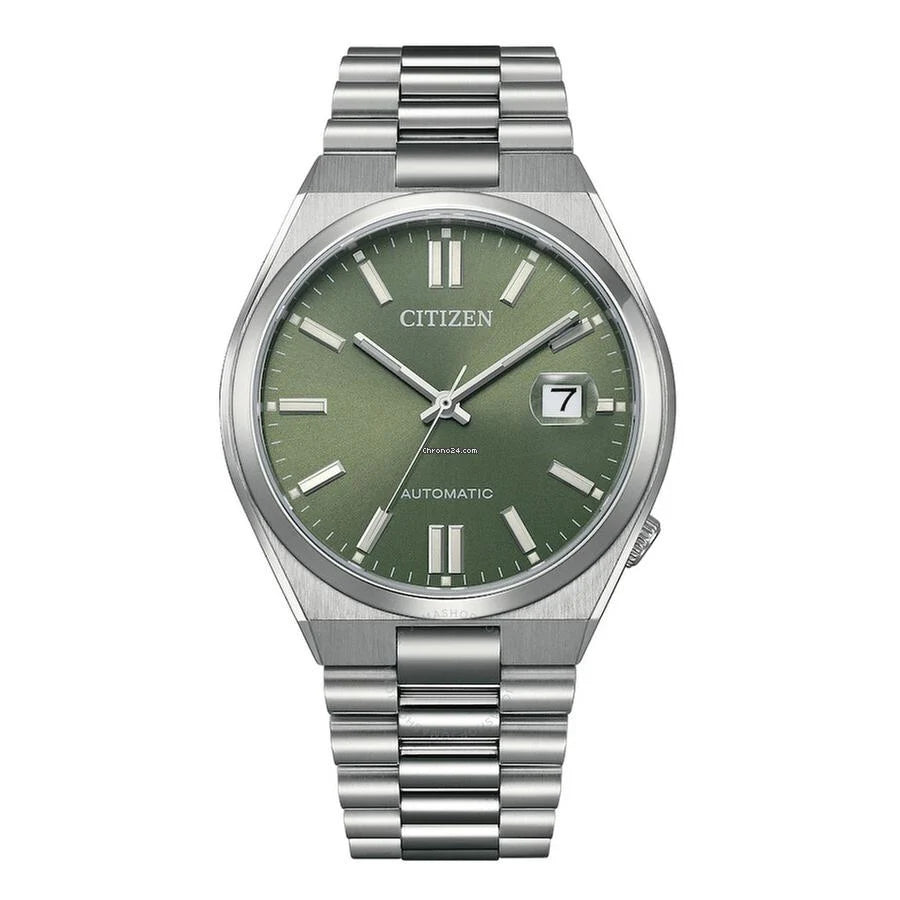 Men's Citizen Tsuyosa Collection Automatic Watch With Peaceful Green Dial (Model: NJ0158-89Z)