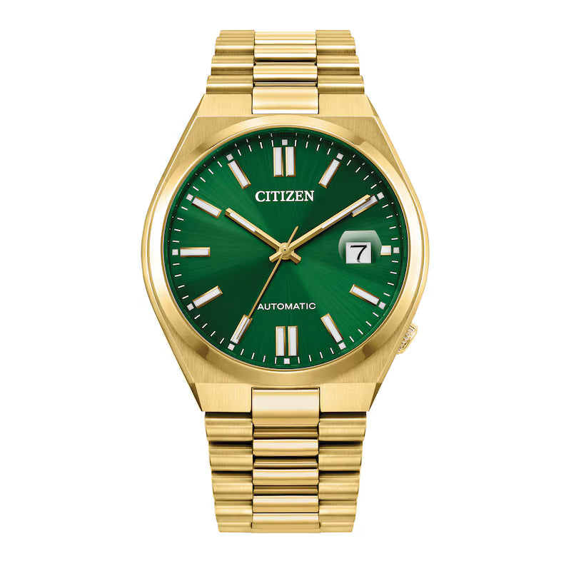 Citizen Tsuyosa Automatic | Green Dial Gold-Tone Bracelet | NJ0152-51X