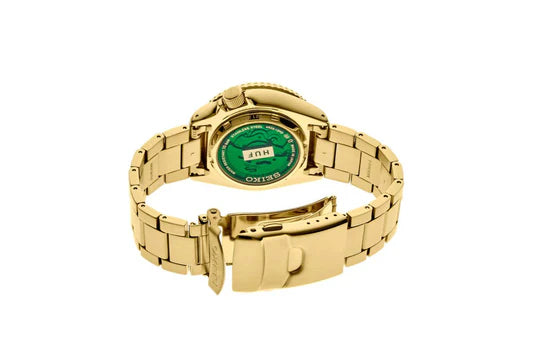 Seiko 5 Sports x HUF Limited Edition | Gold Green Dial | SRPJ20
