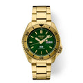 Seiko 5 Sports x HUF Limited Edition | Gold Green Dial | SRPJ20