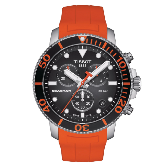 Tissot Seastar 1000 Chronograph Quartz Black Dial Men's Watch T120.417.17.051.01