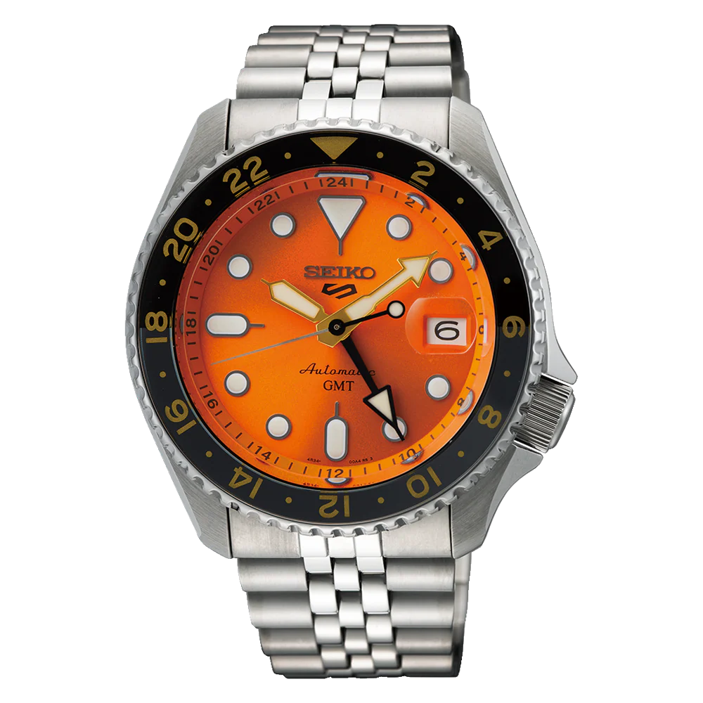 Seiko 5 Sports Automatic GMT | Orange Dial | SSK005K1